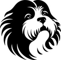 shih tzu - minimalistisk och platt logotyp - illustration vektor