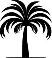 Palme - - minimalistisch und eben Logo - - Illustration vektor