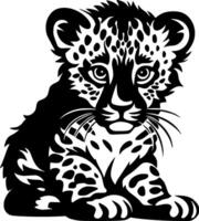 leopard bebis - hög kvalitet logotyp - illustration idealisk för t-shirt grafisk vektor