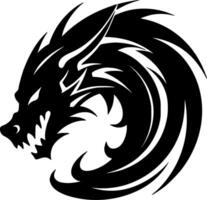 Drachen - - hoch Qualität Logo - - Illustration Ideal zum T-Shirt Grafik vektor