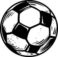 Fußball - - minimalistisch und eben Logo - - Illustration vektor