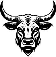 Stier - - minimalistisch und eben Logo - - Illustration vektor