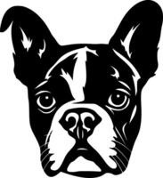 Boston Terrier, minimalistisch und einfach Silhouette - - Illustration vektor