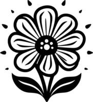 blomma - minimalistisk och platt logotyp - illustration vektor