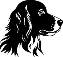 hund, minimalistisk och enkel silhuett - illustration vektor