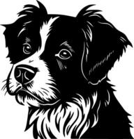 Terrier, minimalistisch und einfach Silhouette - - Illustration vektor