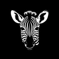 zebra bebis, minimalistisk och enkel silhuett - illustration vektor