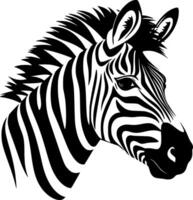 Zebra, schwarz und Weiß Illustration vektor