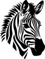 zebra - hög kvalitet logotyp - illustration idealisk för t-shirt grafisk vektor