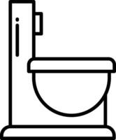 Toilette Gliederung Illustration vektor