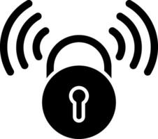 Sicherheitslinie vpn Glyphe Symbol vektor