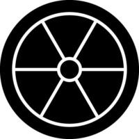 Färg hjul glyf ikon vektor