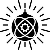 Disko Licht Glyphe Symbol vektor