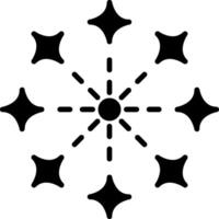Lichter-Glyphe-Symbol vektor