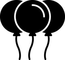 Ballon Glyphe Symbol vektor