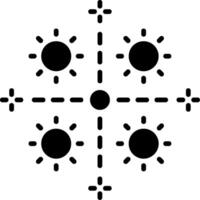 Feuerwerk-Glyphe-Symbol vektor