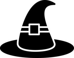 Hexenhut-Glyphe-Symbol vektor