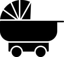 Kinderwagen-Glyphe-Symbol vektor
