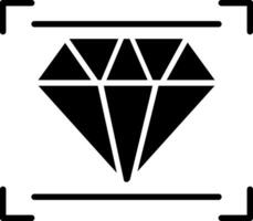 Diamant-Glyphe-Symbol vektor