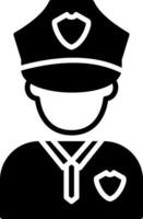 Symbol für die Glyphe des Polizisten vektor