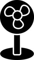 Fan-Glyphe-Symbol vektor