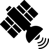 Satelliten-Glyphen-Symbol vektor