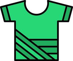 Hemd Linie gefüllt Symbol vektor