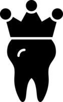 Krone Glyphe Symbol vektor