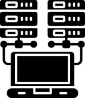 Symbol für Datennetzwerk-Glyphe vektor