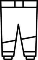 Symbol für Hosenlinie vektor