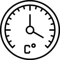 Symbol für die Thermometerlinie vektor