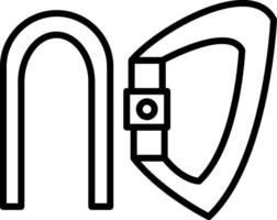 Symbol für die Karabinerlinie vektor