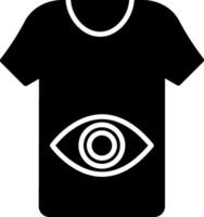 T-Shirt Glyphe-Symbol vektor