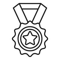 Gold Medaille Führer Symbol Gliederung . Erfolg Preis- vektor