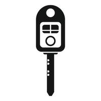 Clever Alarm Schlüssel Symbol einfach . Fahrzeug elektronisch vektor