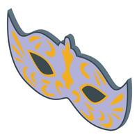 Show Karneval Maske Symbol isometrisch . Venedig Stil vektor