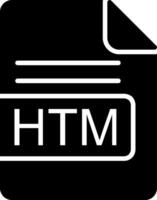 htm Datei Format Glyphe Symbol vektor