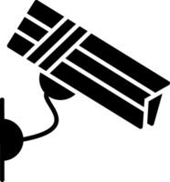 Glyphen-Symbol für CCTV-Kamera vektor