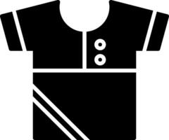Shirt-Glyphe-Symbol vektor