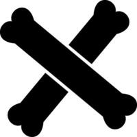 Knochen-Glyphe-Symbol vektor