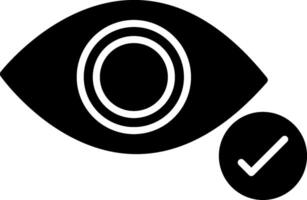 Augen-Glyphe-Symbol vektor