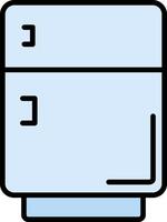 Kühlschrankzeile gefülltes Symbol vektor