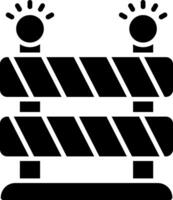 Blockade Glyphe Symbol vektor