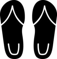 Sandalen Glyphe Symbol vektor