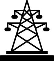 Symbol für elektrische Glyphe vektor