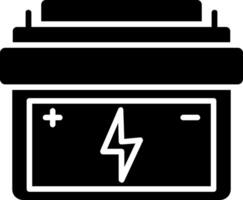 Batterie-Glyphen-Symbol vektor