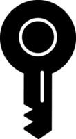 Schlüssel-Glyphe-Symbol vektor