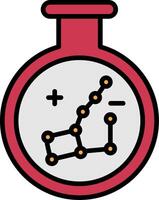 Konstellation Linie gefüllt Symbol vektor