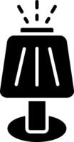 bordslampa glyph ikon vektor