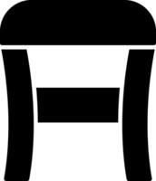 Hocker-Glyphe-Symbol vektor